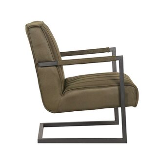 LABEL51 Fauteuil Milo - Army green - Microfiber