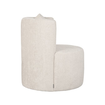 LABEL51 Fauteuil Evy - Cr&egrave;me - Elegance - 65 cm