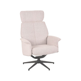 LABEL51 Fauteuil Verdal - Naturel - Boucle - Excl. Hocker