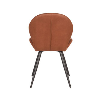 LABEL51 Eetkamerstoel Sil - Cognac - Microfiber