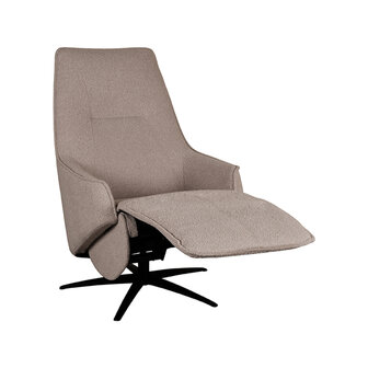 LABEL51 Fauteuil Odense - Taupe - Micro Suede - Elektrische