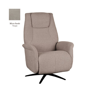 LABEL51 Fauteuil Stockholm - Taupe - Micro Suede