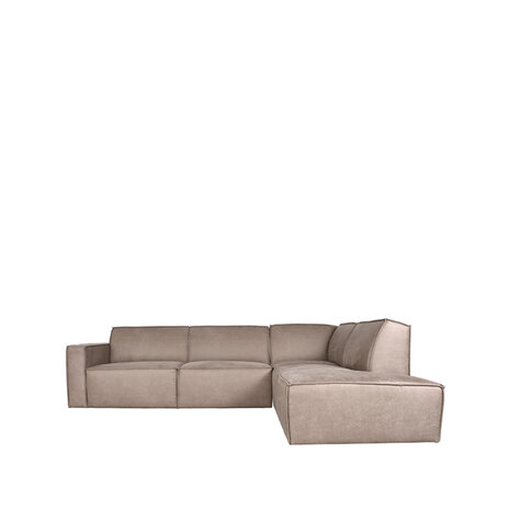 LABEL51 Hoekbank Kay - Taupe - Microfiber - Rechts