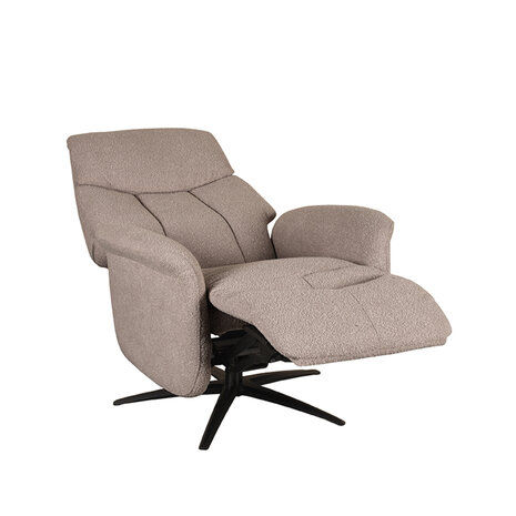 LABEL51 Fauteuil Oslo - Taupe - Micro Suede